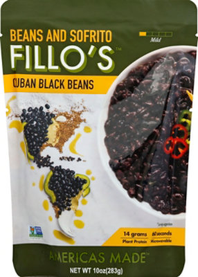 Fillos Beans Black Cuban - 10 Oz - Image 1