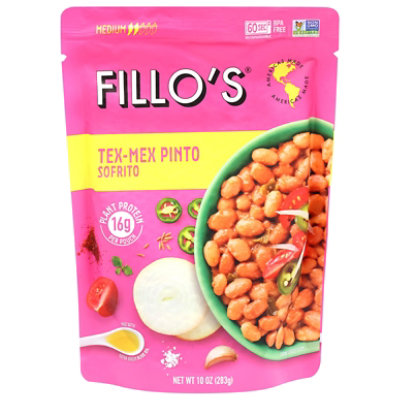 Fillos Beans Pinto Tex Mex - 10 Oz