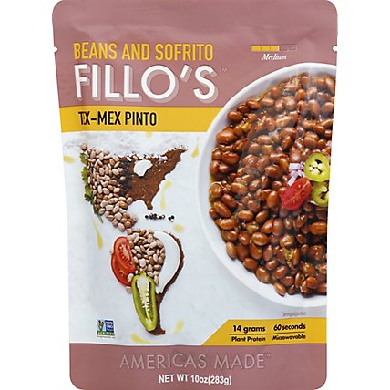 Fillos Beans Pinto Tex Mex - 10 Oz - Image 2
