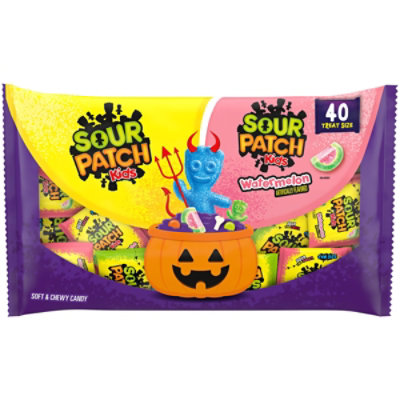 Sour Patch Candy Soft & Chewy Treatsize Variety Pack 40 Count - 1Lb 2.6 Oz - Image 1