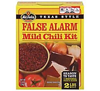 Wick Fowlers Chili Kit False Alarm Texas Style Mild - 2.8 Oz