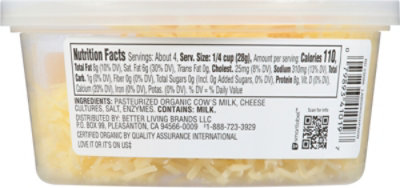 O Organics Cheese Parmesan Shredded Aged 10 Months - 4 Oz - Image 5