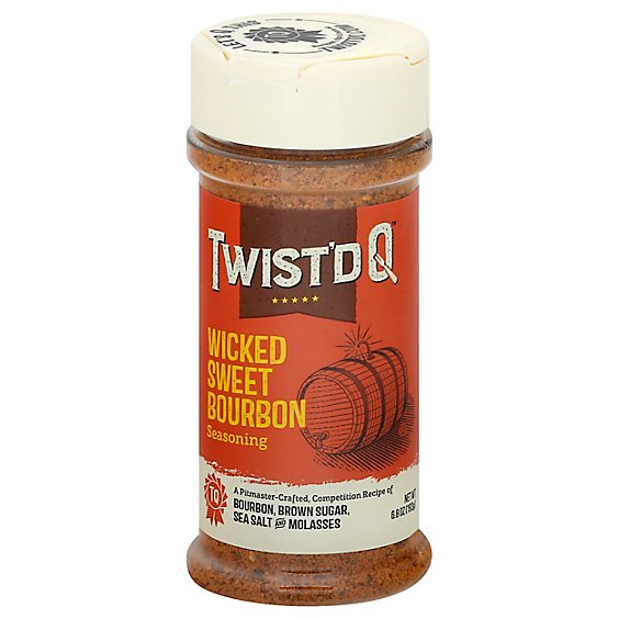 Twistd Q Seasoning Wckd Swt Bourb - 6.8 Oz