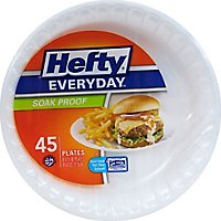 Hefty Everyday Plate Tableware 8-7/8 Inches White - 45 Count - Image 2