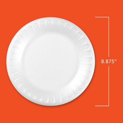 Hefty Everyday Plate Tableware 8-7/8 Inches White - 45 Count - Image 2