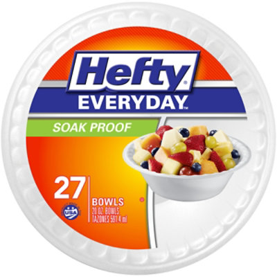 Hefty Everyday Bowl 20 Ounce White - 27 Count - Image 1