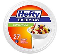 Hefty Everyday Bowl 20 Ounce White - 27 Count