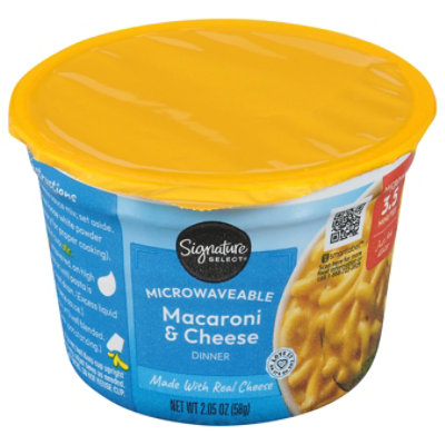 Signature SELECT Macaroni & Cheese Dinner Microwavable - 2.05 Oz