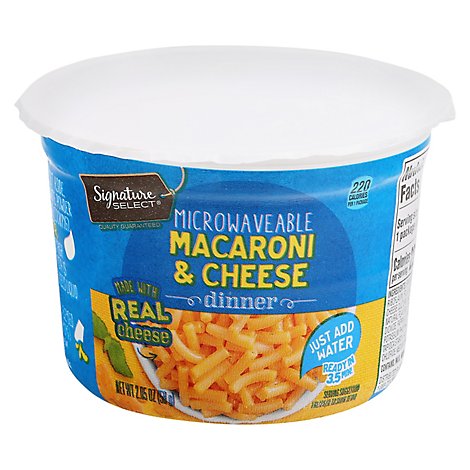 Signature SELECT Macaroni & Cheese Dinner Microwavable - 2.05 Oz