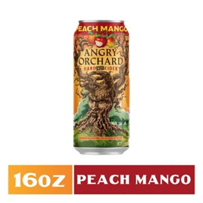 Angry Orchard Peach Mango Hard Cider In Can - 24 Fl. Oz. - Image 1