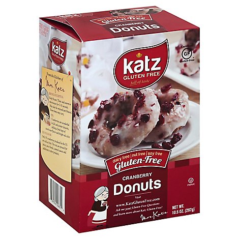 Katz Gluten Free Donuts Gluten Free Cranberry - 10.5 Oz