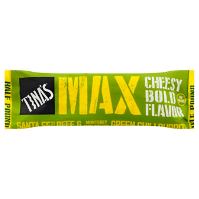 Tinas Max Santa Fe Style Beef & Monterey Jack Cheese Green Chili Burrito - 8 Oz
