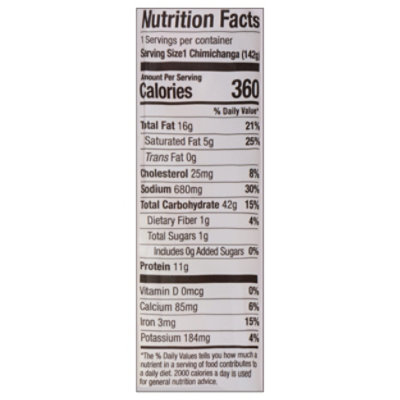 Tinas Steak & Cheddar Cheese Chimi - 6 Oz - Image 3
