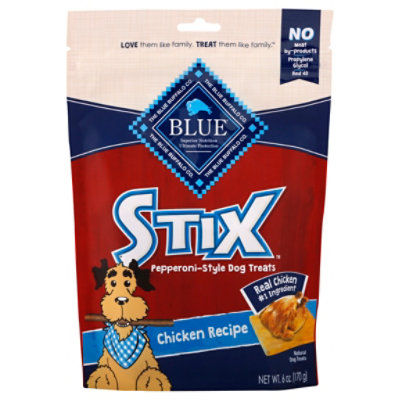 Blue Diamond Dog Treats Stix Pepperoni Style Chicken Recipe - 6 Oz -  albertsons