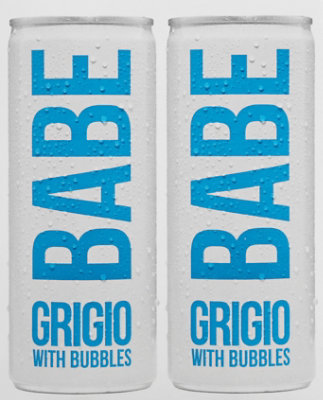 Babe Grigio With Bubbles Wine - 4-250 Ml - Image 4