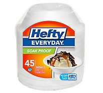 Hefty Everyday Bowl 20 Ounce White - 45 Count
