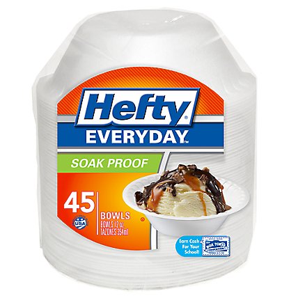 Hefty Everyday Bowl 20 Ounce White - 45 Count - Image 1