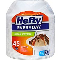Hefty Everyday Bowl 12 Ounce White- 45 Count - Image 2