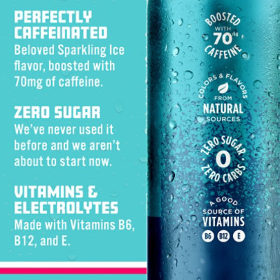 Sparkling ICE Sparkling Water With Caffeine Blue Raspberry - 16 Fl. Oz. - Image 4