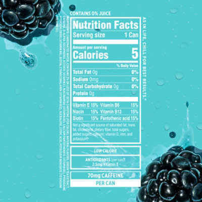 Sparkling ICE Sparkling Water With Caffeine Blue Raspberry - 16 Fl. Oz. - Image 5