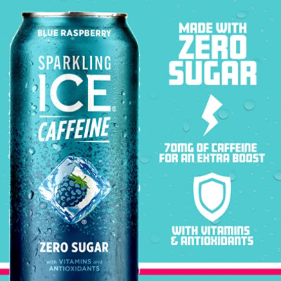 Sparkling ICE Sparkling Water With Caffeine Blue Raspberry - 16 Fl. Oz. - Image 3