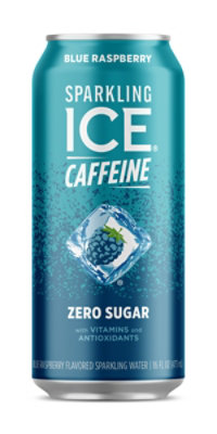 Sparkling ICE Sparkling Water With Caffeine Blue Raspberry - 16 Fl. Oz.