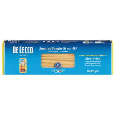De Cecco Squared Spaghetti Pasta - 16 Oz - Image 1