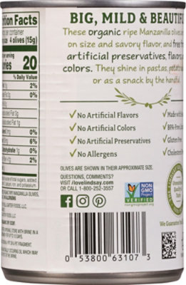 Lindsay Organic Large Black Ripe Olives - 6 Oz - Image 6