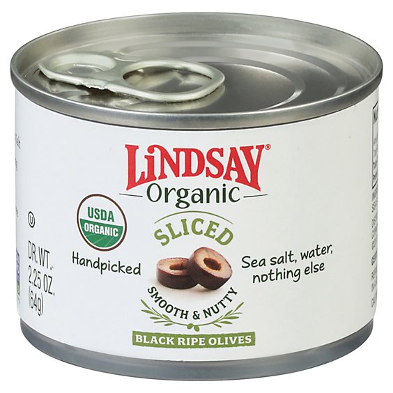 Lindsay Organic Sliced Black Ripe Olives - 2.25 Oz