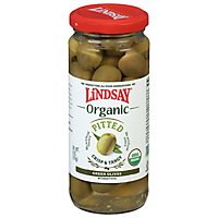 Lindsay Organic Greek Green Pitted Olives - 6 Oz - Image 3