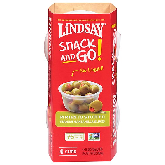 Linday Snck And Go Pmnt Stff Olv Cup - 6.4 Oz