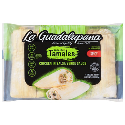 La Guadalupana Hot Chicken Tamales In A Microwaveable Steamable Bag - 14 Oz - Image 3