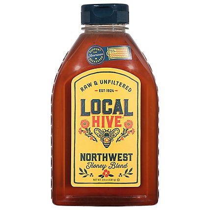 Local Hive Honey Raw & Unfiltered Northwest - 24 Oz - Image 3