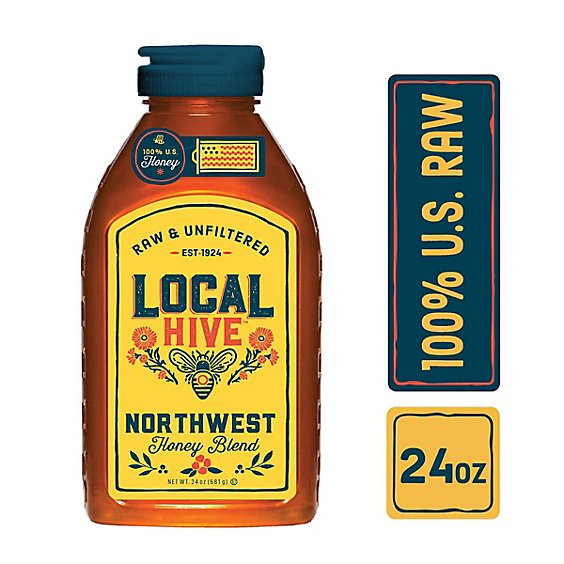 Local Hive Honey Raw & Unfiltered Northwest - 24 Oz