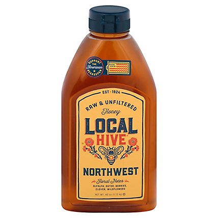 Local Hive Honey Raw & Unfiltered Northwest - 40 Oz - Image 2
