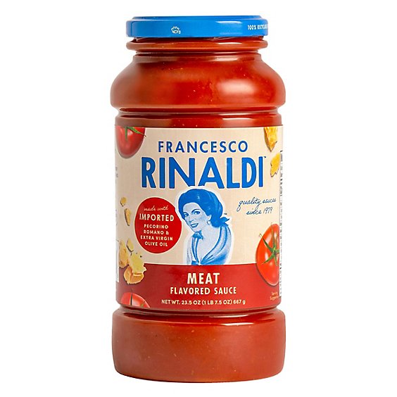 Francesco Rinaldi Pasta Sauce Meat Flavored - 23.5 Oz