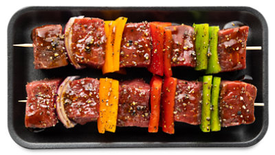 Meat Service Counter Ready Beef Kabobs With Bourbon & Black Pepper - 1.50 Lbs. - Image 1