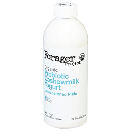 Forager Project Organic Yogurt Alternative Drinkable Cashewmilk Dairy Free Unsweetened - 28 Fl. Oz. - Image 3