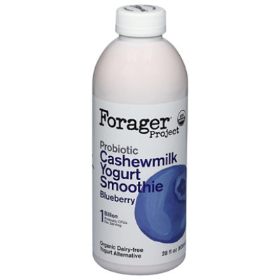 Forager Project Organic Yogurt Alternative Drinkable Cashewmilk Dairy Free Blueberry - 28 Fl. Oz. - Image 1