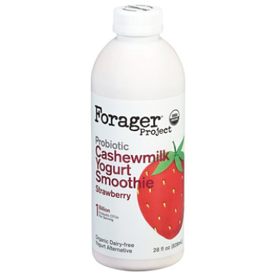 Forager Project Organic Yogurt Alternative Drinkable Cashewmilk Dairy Free Strawberry - 28 Fl. Oz. - Image 2