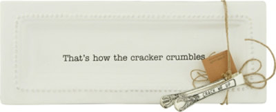 Mud Pie Circa Cracker Dish And Tong Set - Each - Image 2