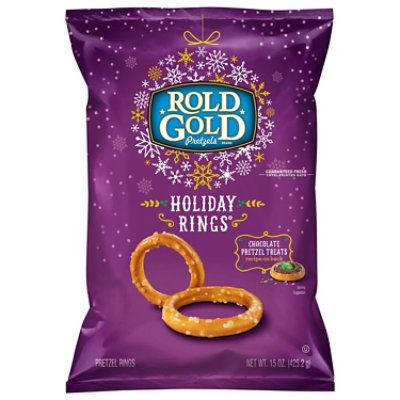 Rold Gold Pretzels Holiday Rings Chocolate - 15 Oz - Image 2