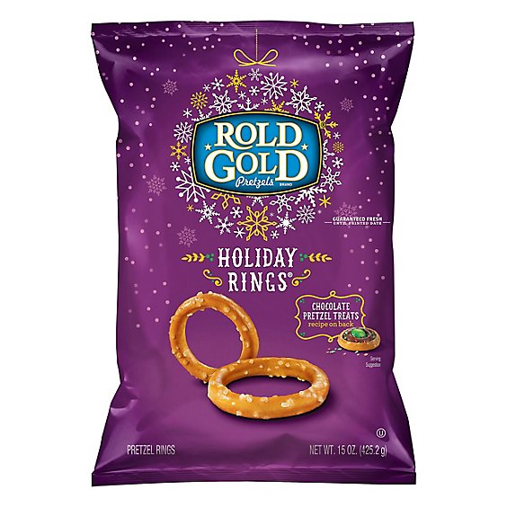 Rold Gold Pretzels Holiday Rings Chocolate - 15 Oz
