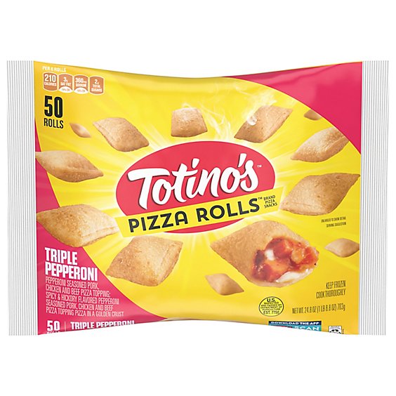Totinos Pizza Rolls Triple Pepperoni - 24.8 Oz