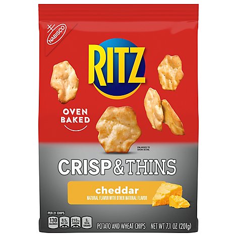 RITZ Crisp And Thins Cheddar Chips - 7.1 Oz