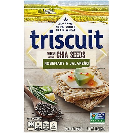 Triscuit Crackers With Chia Seeds Rosemary & Jalapeno - 8 Oz - Image 2