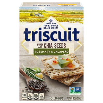 Triscuit Crackers With Chia Seeds Rosemary & Jalapeno - 8 Oz