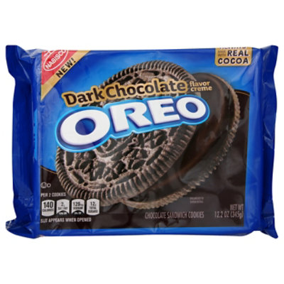 OREO Cookies Sandwich Dark Chocolate - 12.2 Oz