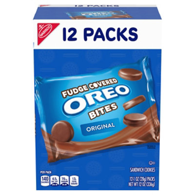 OREO Thin Bites Cookies Sandwich Dipped Original - 12-1 Oz