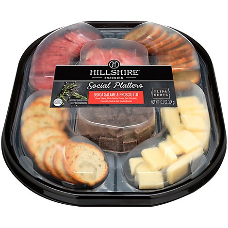 Genoa Salame White Cheddar Cheese Dark Chocolate Prosciutto Garlic & Herb Toasted Rounds - Each